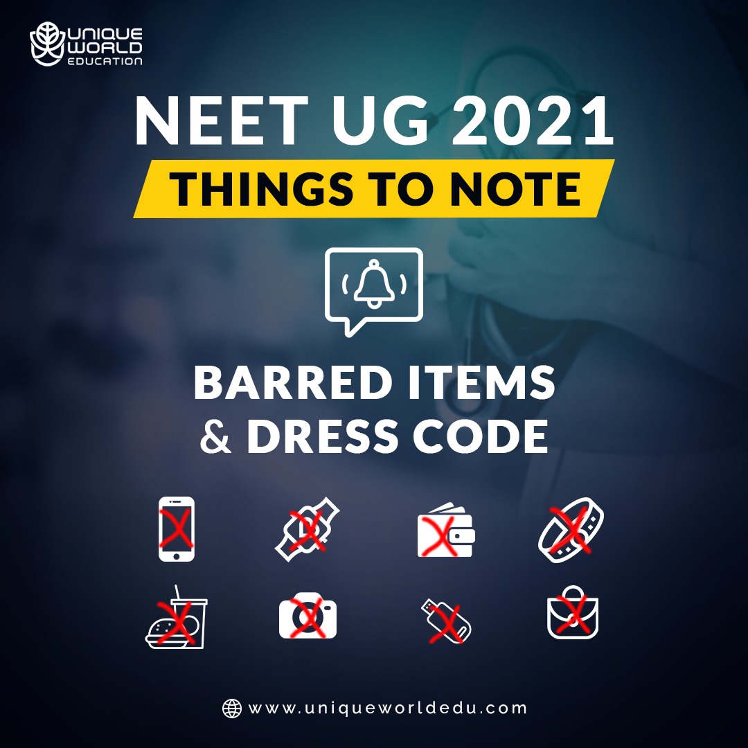 DRESS CODE | NEET 2021 | Prohibited Items - YouTube